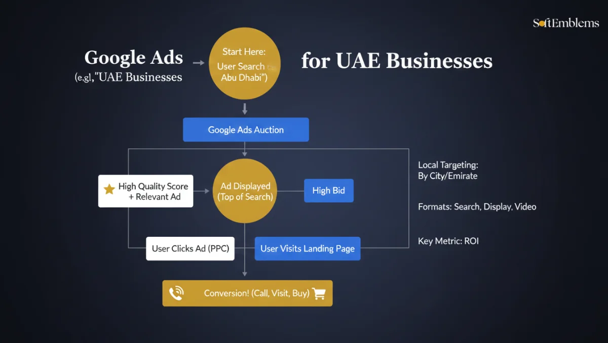 Infographic-showing-how-Google-Ads-works-for-UAE-business-growth